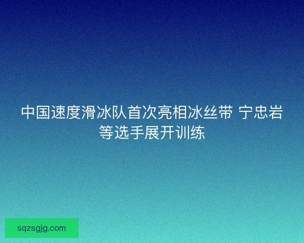 中国速度滑冰队首次亮相冰丝带 宁忠岩等选手展开训练